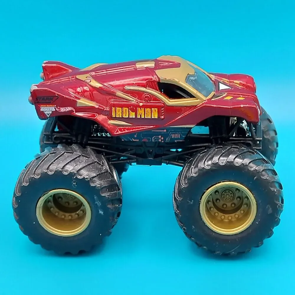 Iron Man Marvel Hot Wheels  Monster Jam Truck 1:64 Stark Industries